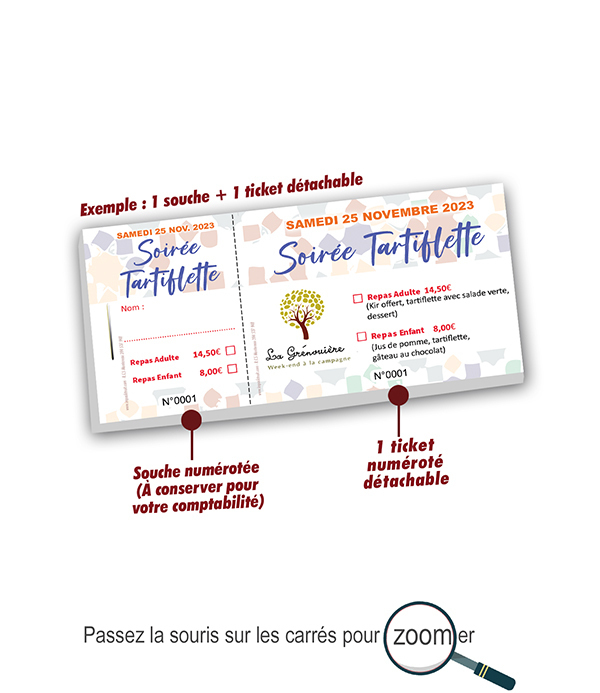 Ticket repas tartiflette