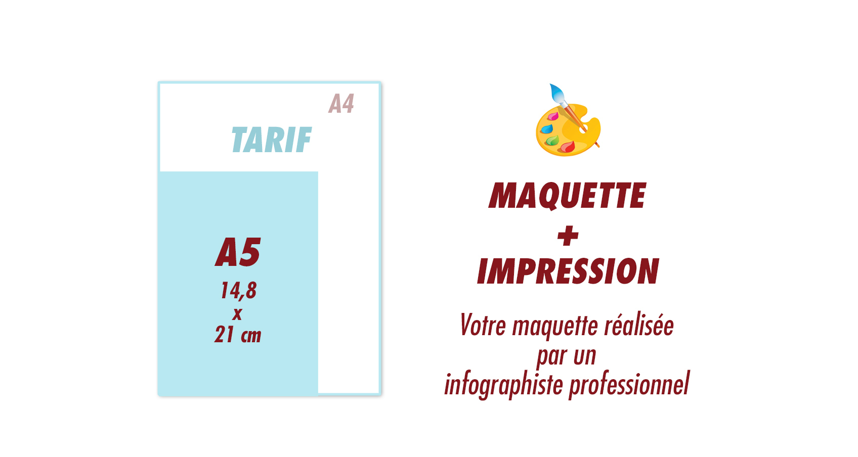 A5 maquette + impression