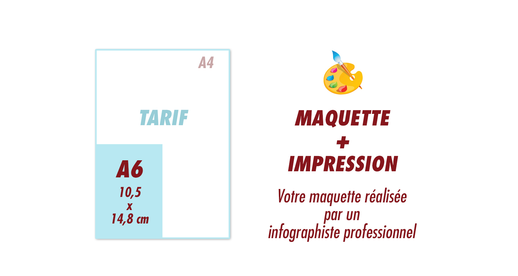 A6 maquette + impression