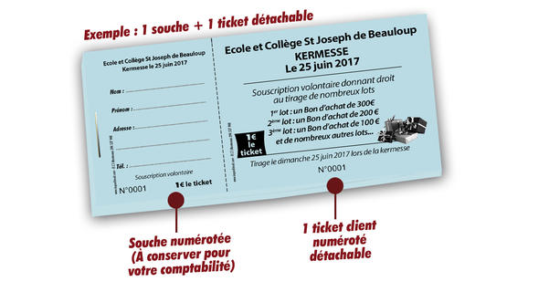 tickets pour kermesse Beauloup