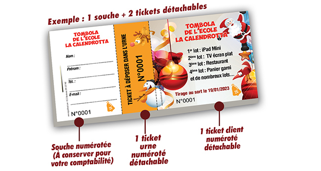 billet personnalisé Noel