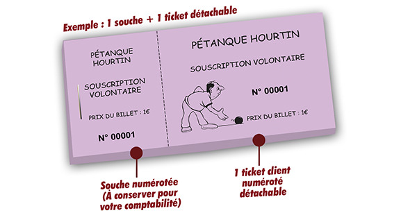 Billet souscription volontaire pétanque