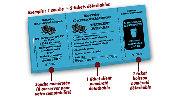 billet spectacle ticket repas soirée Carnavalesque