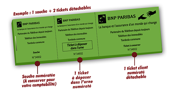 billets dons téléthon BNP