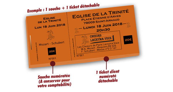 billetterie pour église La Trinité