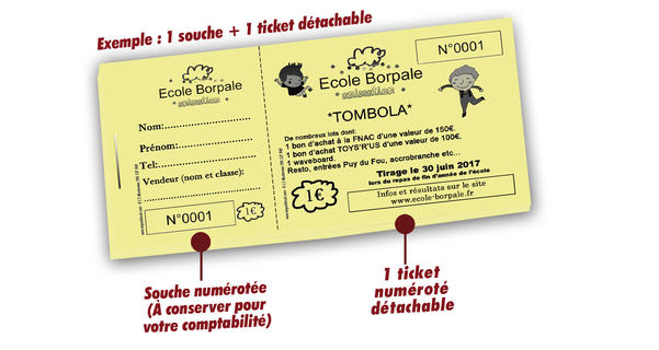 tombola des ecoles Borpale