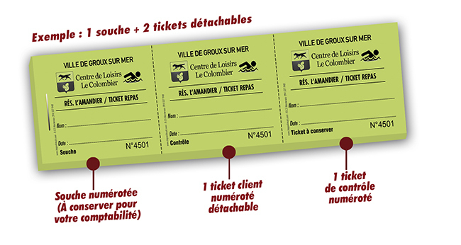 carnet de tickets repas