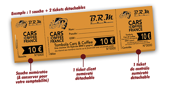 Impression Billet – Ticket (tombola, vestiaire, spectacle…) pas cher