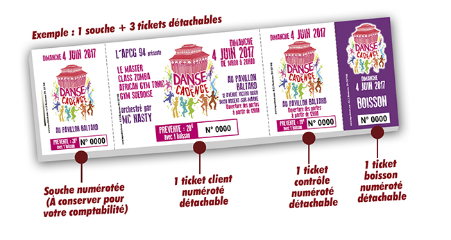 carnets a souche billeterie spectacle danse cadence