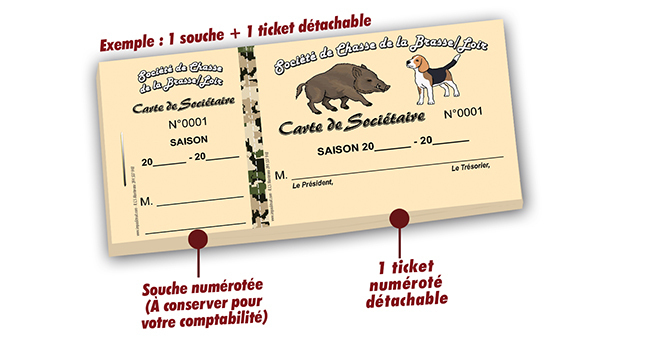 carte de sociétaire de chasse