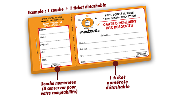 carte adherent bar associatif