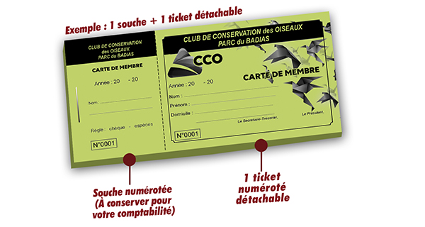 carte de membre personnalisées