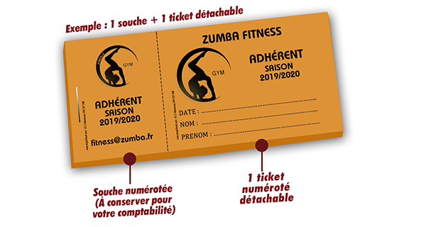 cartes club sport zumba