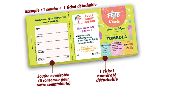 organiser tombola ecole st joseph