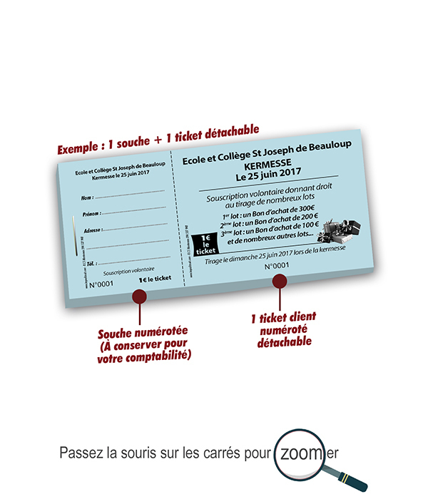 tickets pour kermesse Beauloup