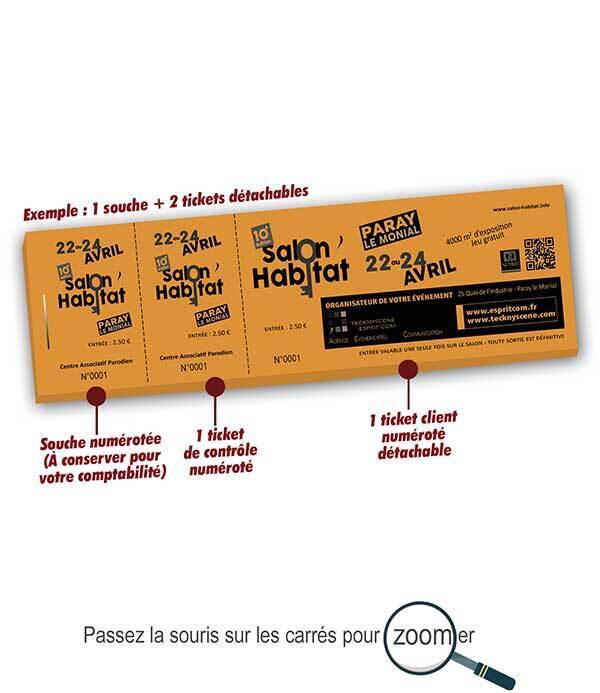billet d'entrée à imprimer petit prix salon de habitat