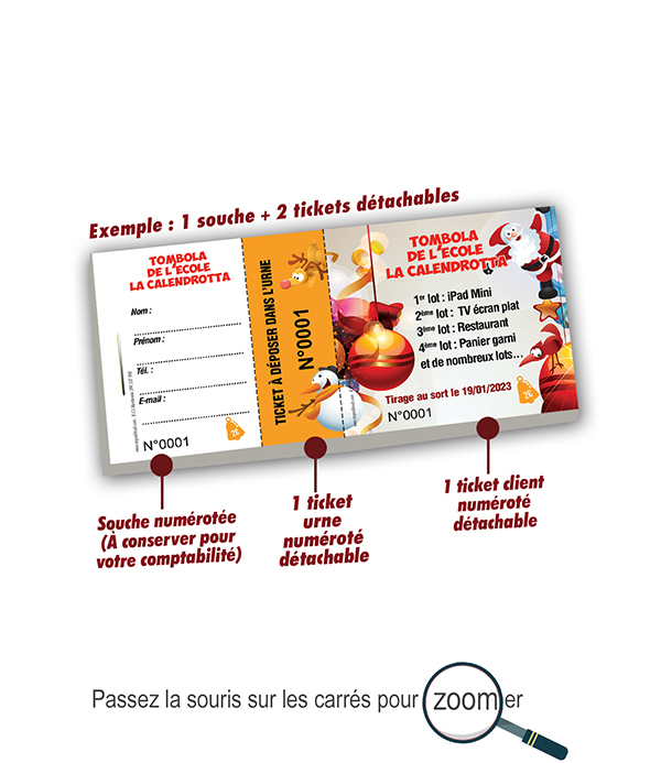 billet personnalisé Noel