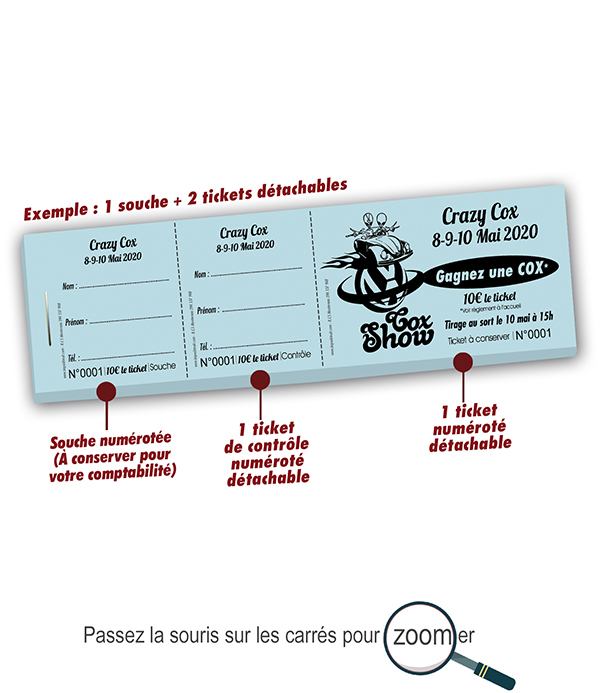 billet personnalisé