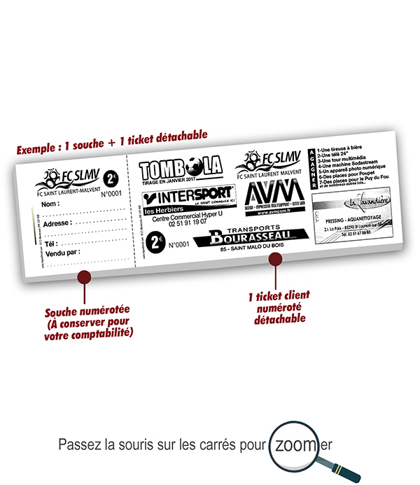 billet tombola imprimer club foot
