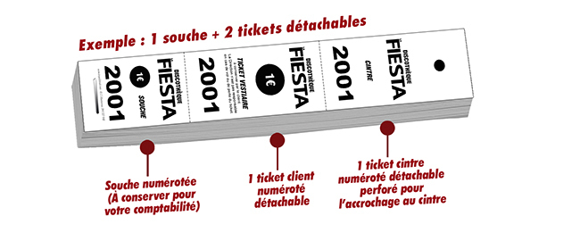 Impression Ticket de Vestiaire Personnalisé