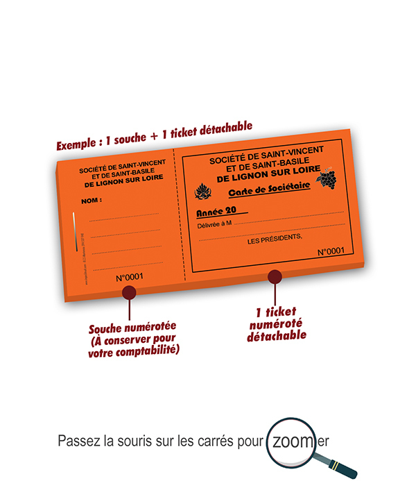 carnet à souche carte sociétaire