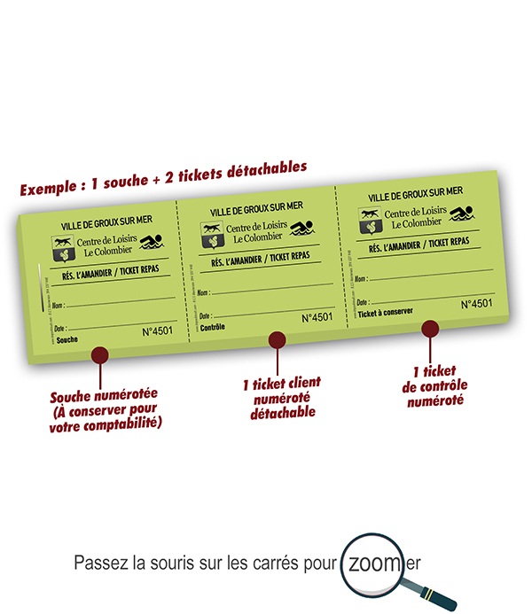 carnet de tickets repas