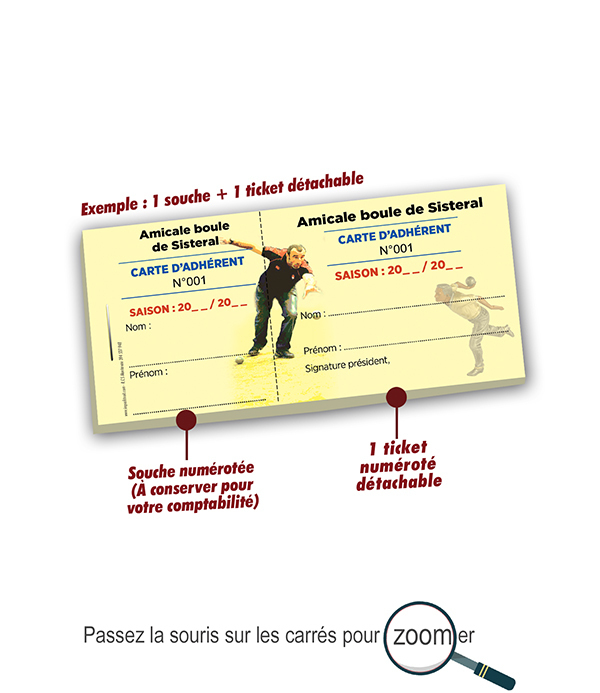 carte adhérent amicale boule