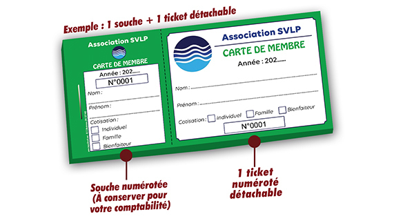 carte de membre association de sauvegarde