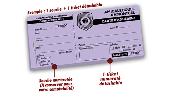 carte adhérent amicale bouliste