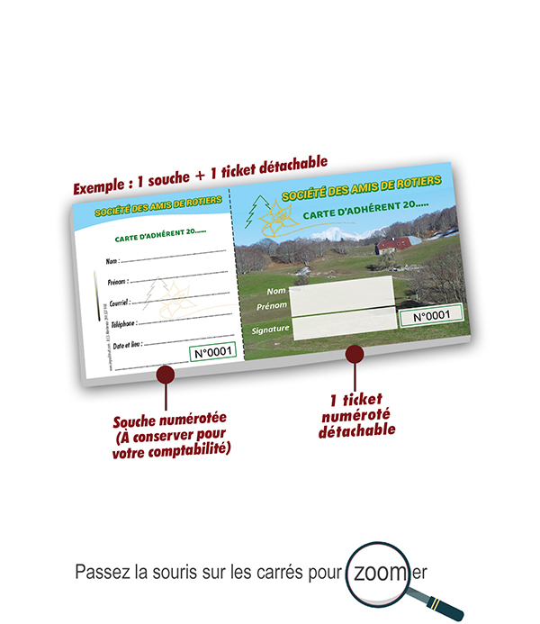 carte association à imprimer