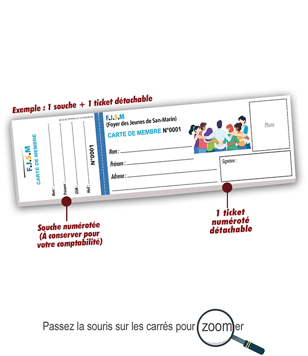 carte de membre association foyer des jeunes