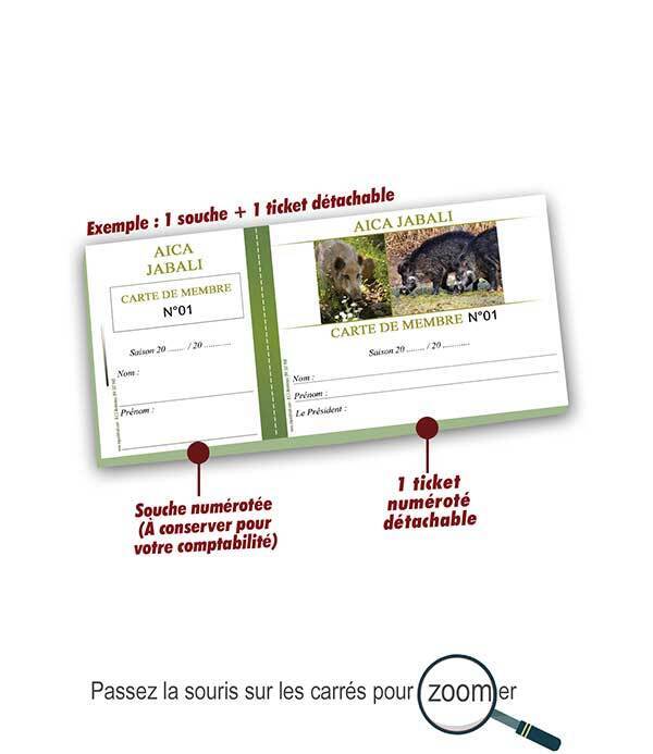 Copie de carte de membre chasse association