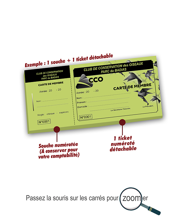 carte de membre personnalisées