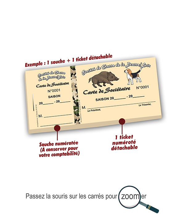 carte de sociétaire de chasse