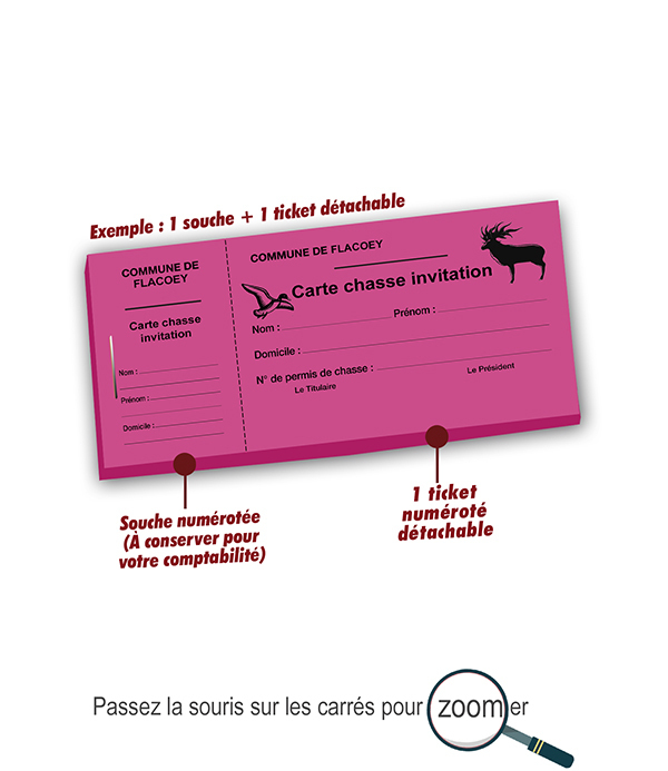 carte invitation chasse