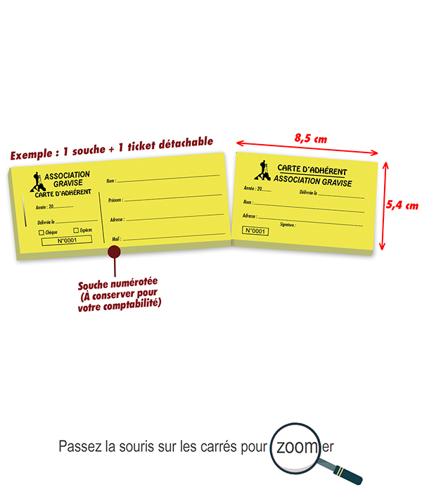 carte membre papier recyclé