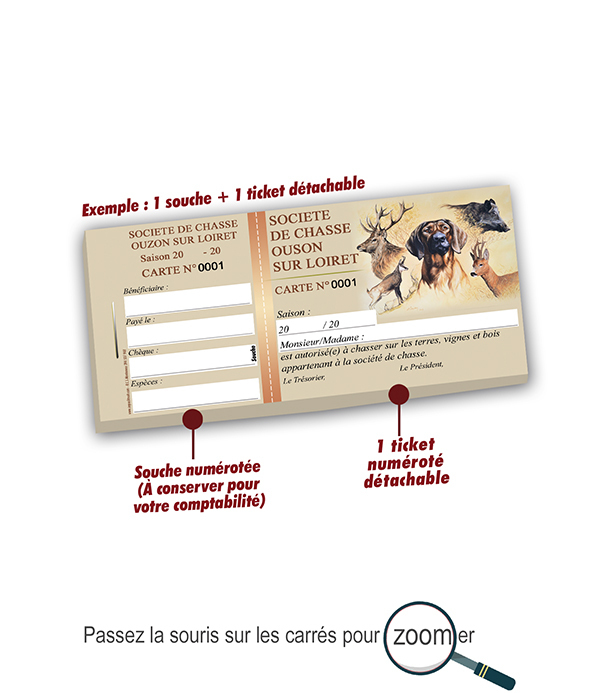 Copie de carte société de chasse ouson