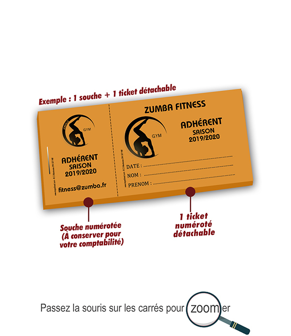 cartes club sport zumba