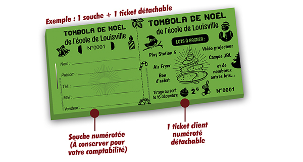 billetterie tombola de noel