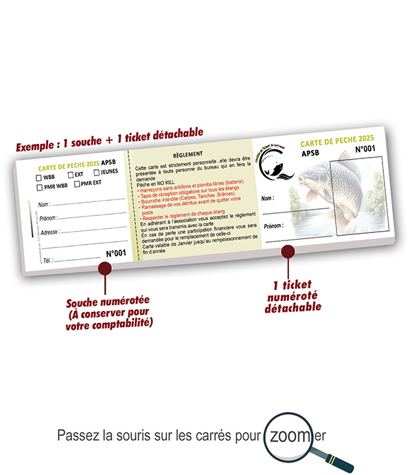 Carte de peche Saint-Benoit