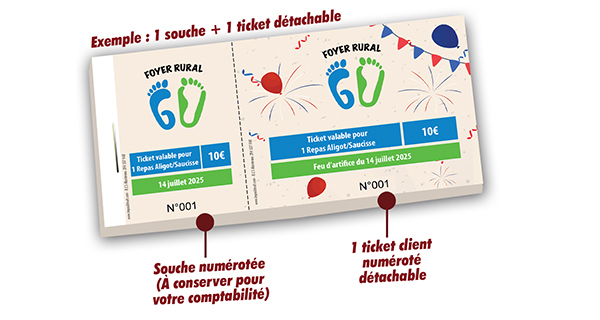 Ticket repas foyer rural