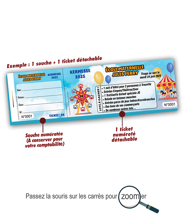 tombola kermesse école maternelle
