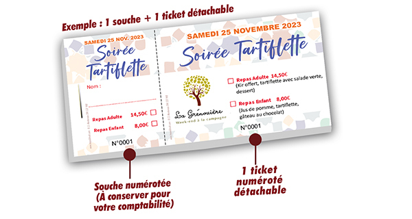 Ticket repas tartiflette