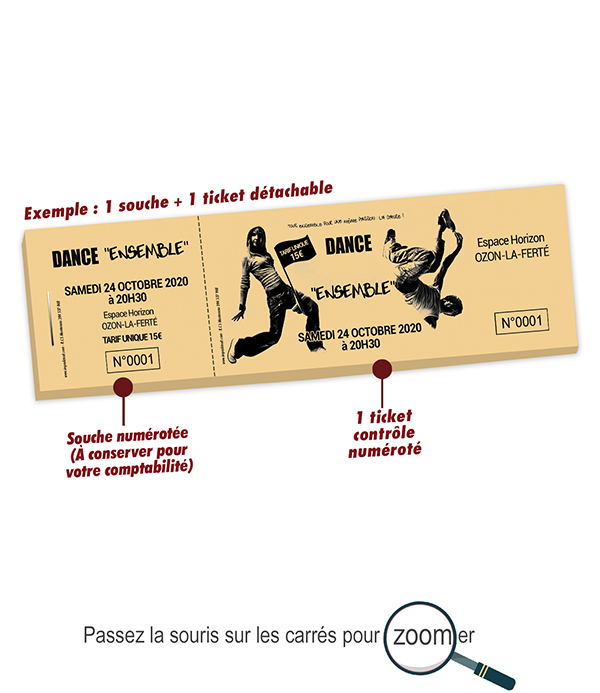 Copie de ticket personnalisé