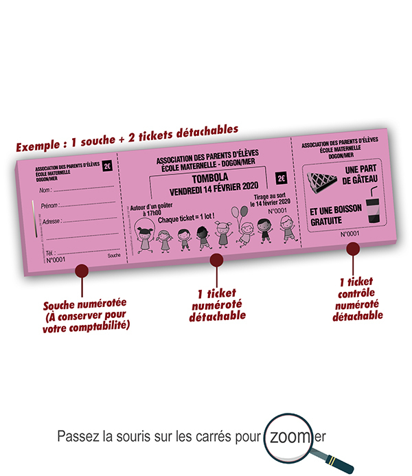 carnet ticket à souche Dogon