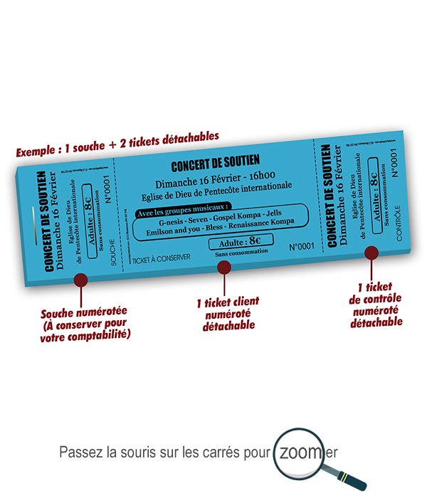 Copie de exemple billets de concerts à imprimer concert de soutien