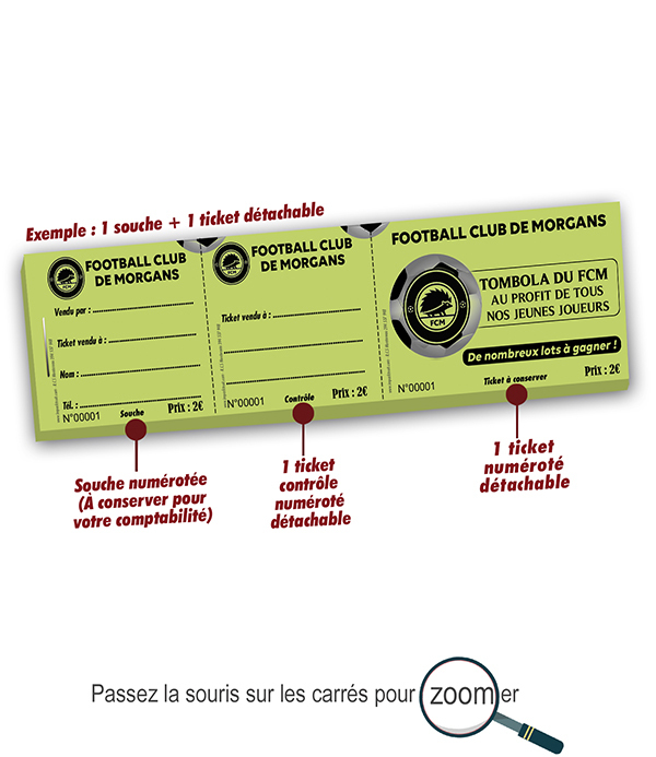 exemple carnet ticket à souche FCM