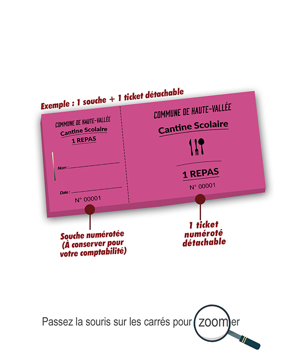 Copie de imprimer des tickets de cantine Haute Vallée