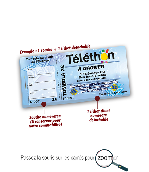 image ticket tombola caritative solidaire