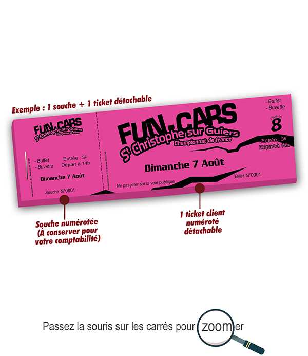 impression billets auto bus pas cher Fun-Cars